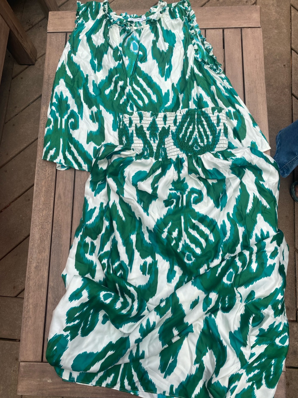unsubscribed silk skirt and top SET, size XS/S